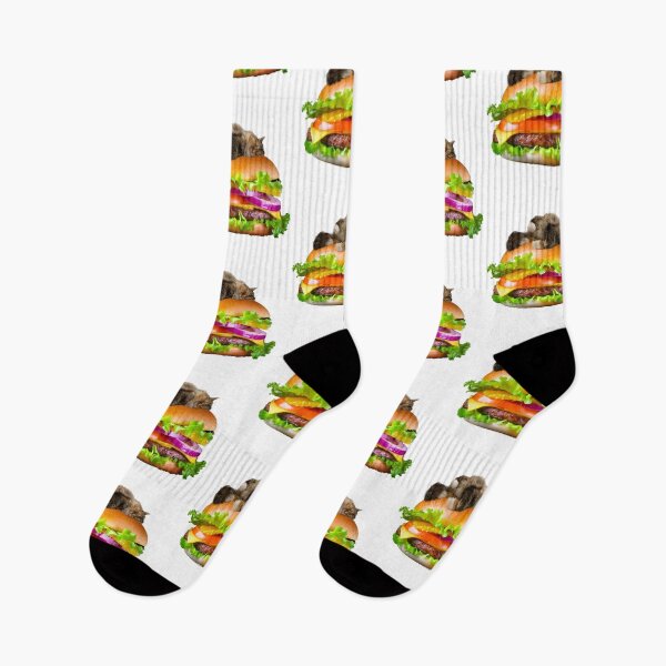 Item preview, Cat sleeping on burger designed and sold by TicaCreations.