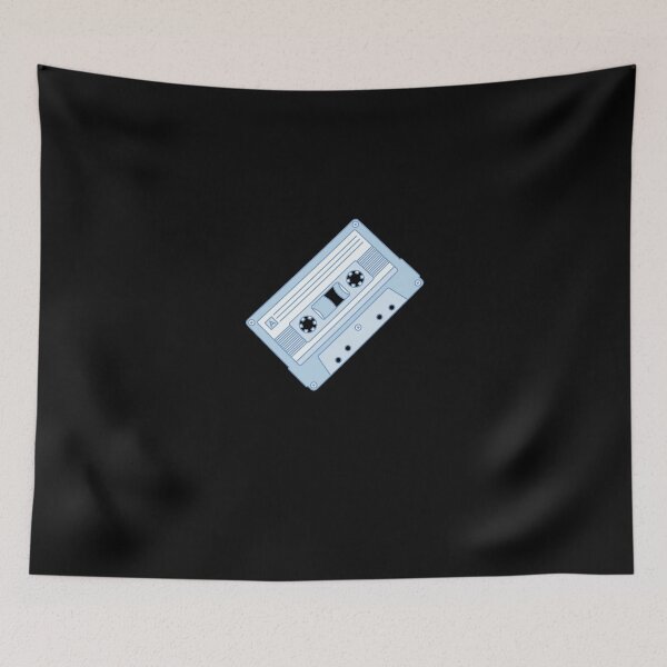 Item preview, Blue Cassette Tape - Mixed Tape concept design for Retro Music Lovers and audio cassette fans designed and sold by venomousvector.