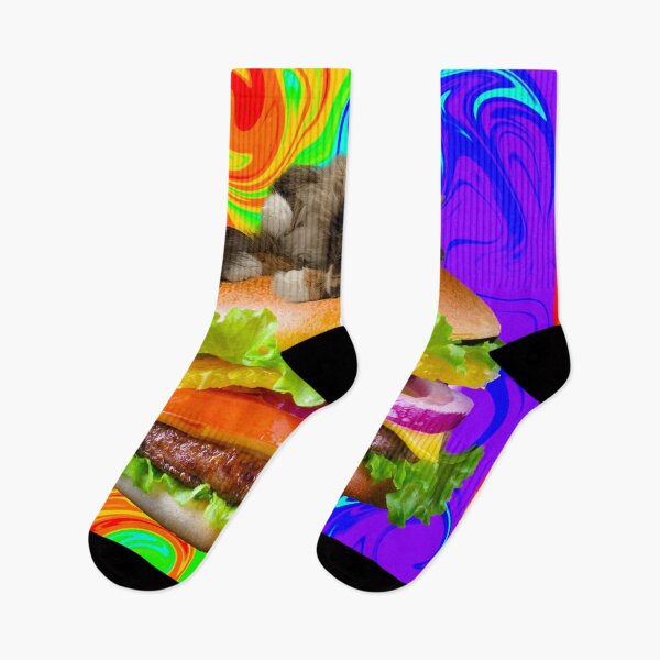 Item preview, Trippy cat on burger designed and sold by TicaCreations.