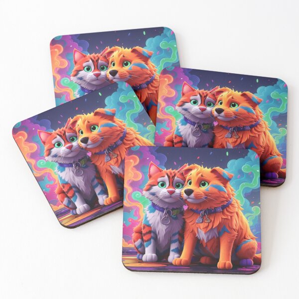 Item preview, Cat and Dog Friends designed and sold by Decyo.