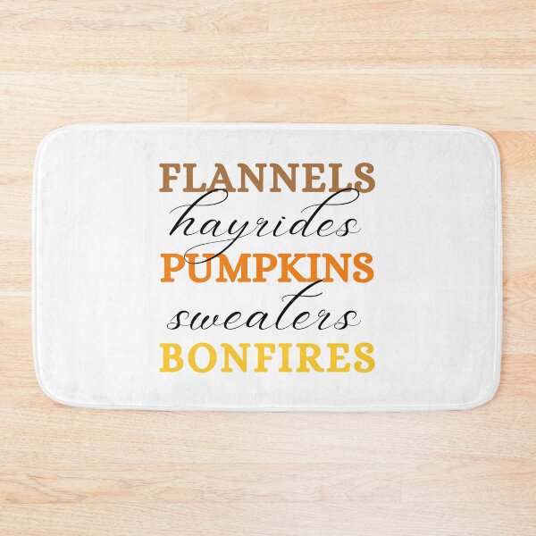 Item preview, Flannels Hayrides Pumpkins Sweaters Bonfires  designed and sold by Wiss2Arts.
