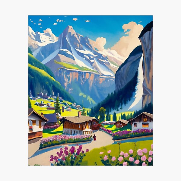 Item preview, Lauterbrunnen Valley designed and sold by ArtsDestination.