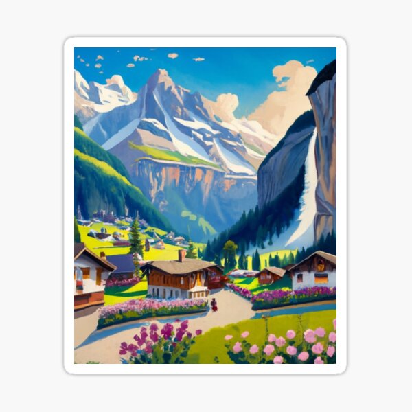 Item preview, Lauterbrunnen Valley designed and sold by ArtsDestination.