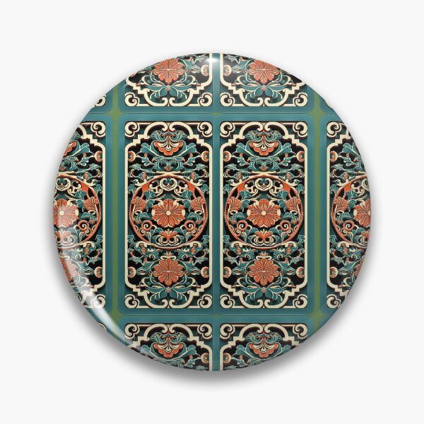 Item preview, Korean classic Four Flowers pattern designed and sold by beatriceJHS.