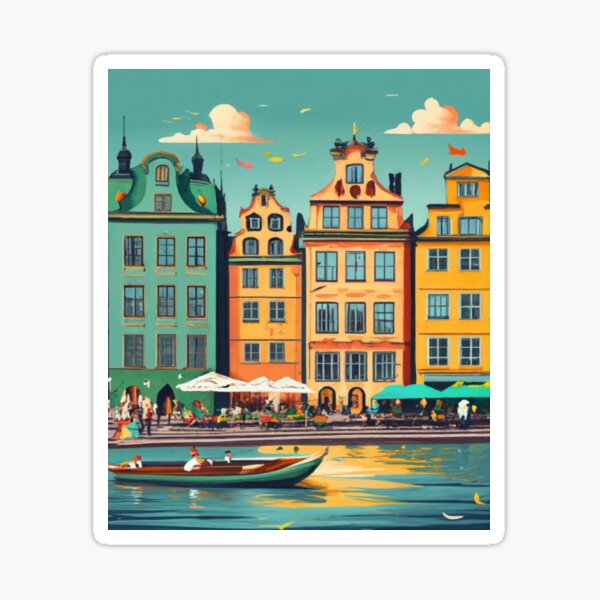 Item preview, Summer in Stockholm designed and sold by ArtsDestination.