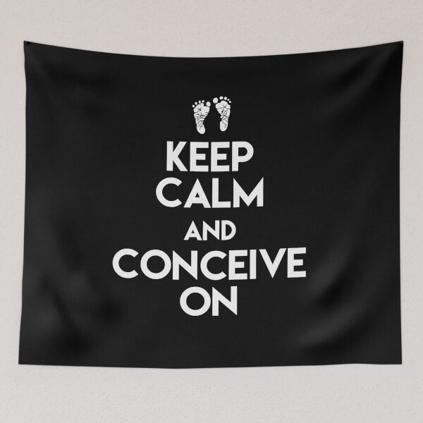 Item preview, KEEP CALM AND CONCEIVE ON - Infertility & IVF Awareness Support Shirts designed and sold by brizodesign.