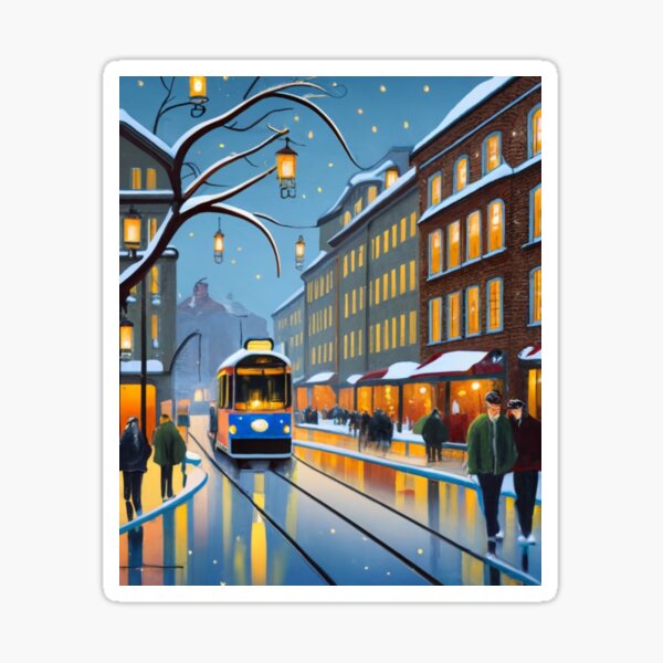 Item preview, Winter in Gothenburg designed and sold by ArtsDestination.