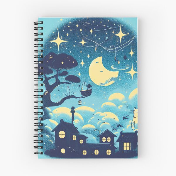 Item preview, Moonlit starry night sky designed and sold by cloverstudio.