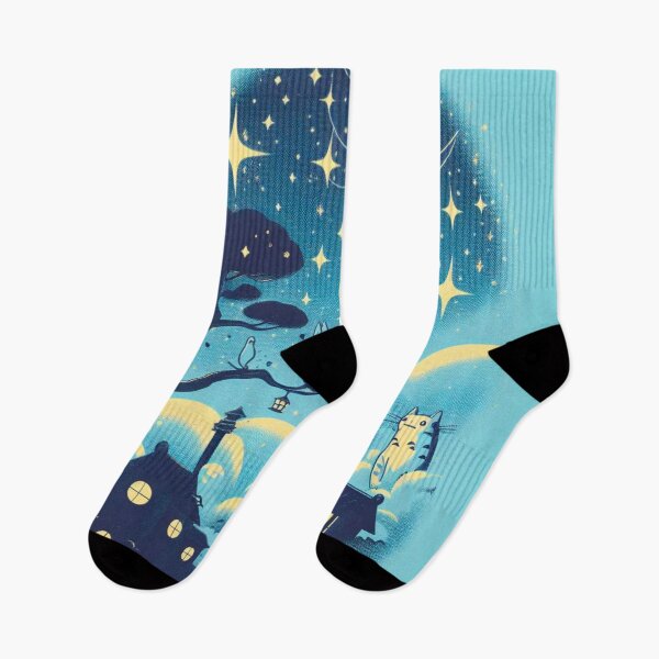 Item preview, Moonlit starry night sky designed and sold by cloverstudio.