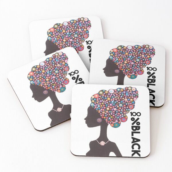 Item preview, Brushstrokes of Culture and Empowerment: Art by Black Women in Pointillism 100% black designed and sold by ArtisticUiverse.