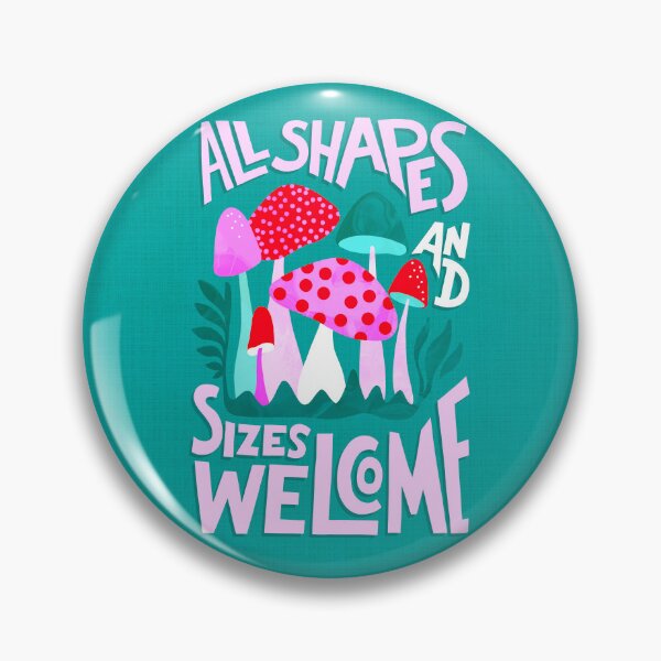 Item preview, Motivational Body love Mushroom illustration 1. Teal and Pink designed and sold by Dominiquevari.