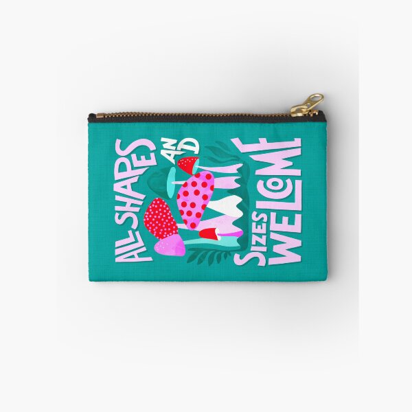 Item preview, Motivational Body love Mushroom illustration 1. Teal and Pink designed and sold by Dominiquevari.