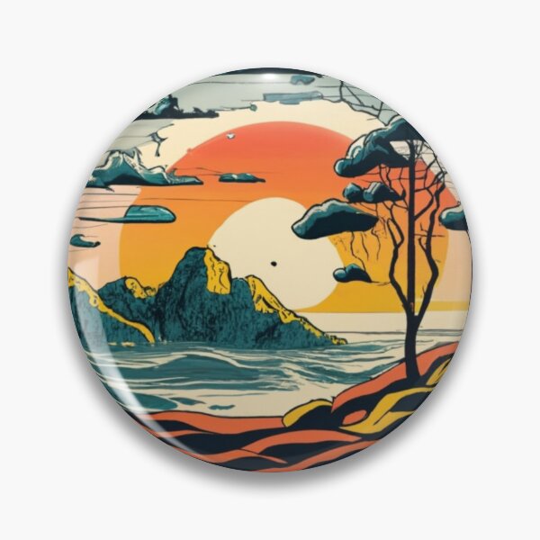 Item preview, Japanese style sunset 4 designed and sold by rayo-art.