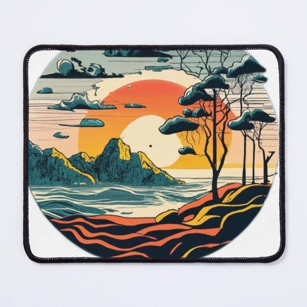 Item preview, Japanese style sunset 4 designed and sold by rayo-art.