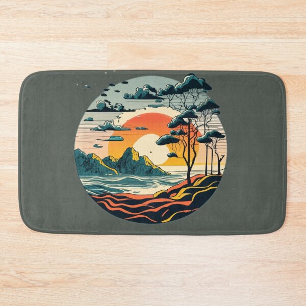Item preview, Japanese style sunset 4 designed and sold by rayo-art.