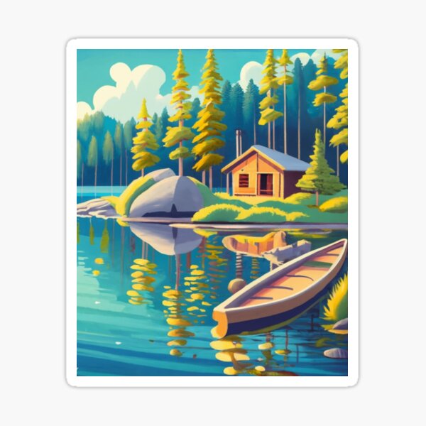 Item preview, Summer Lake in Saimaa designed and sold by ArtsDestination.