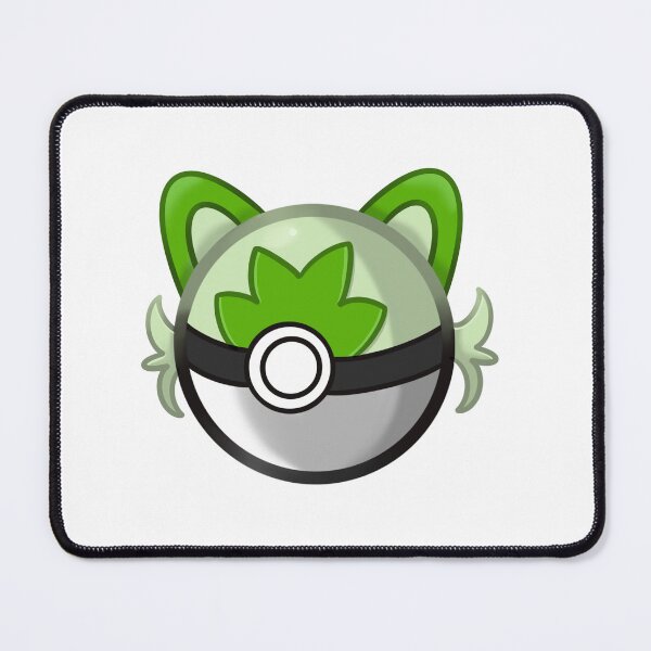Item preview, Green grass cat design designed and sold by PinkPlushieArt.