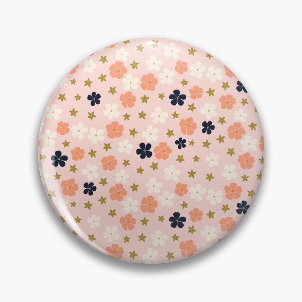 Artikelvorschau, Ditsy Flowers Pfirsichfarbenes Pastellrosa-Muster entworfen und verkauft von BrankaPD.