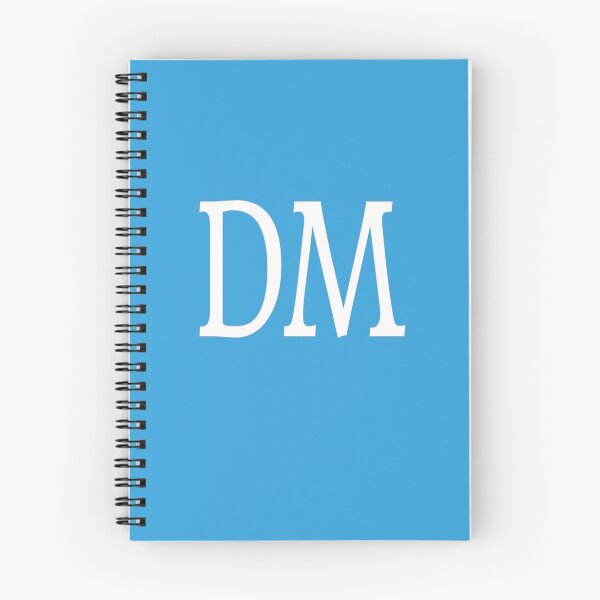 Item preview, DM Initials Monogram Elegant White Letters designed and sold by Jeallan Designs.