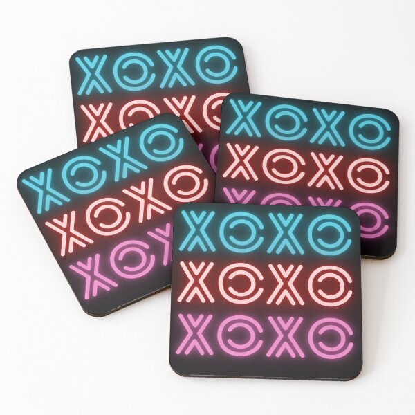 Item preview, XOXO in Blue, Red, and Pink Neon Color designed and sold by erkabees.