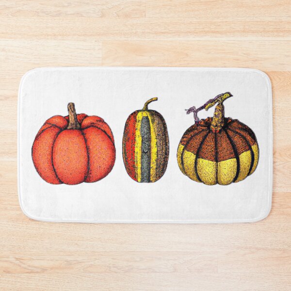 Item preview, Three Pumpkins for Fall [Autumn], Thanksgiving or Halloween themes [Vintage Engraving look] designed and sold by TeeShirtSquad.