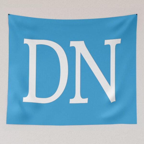 Item preview, DN Initials Monogram Elegant White Letters designed and sold by Jeallan Designs.