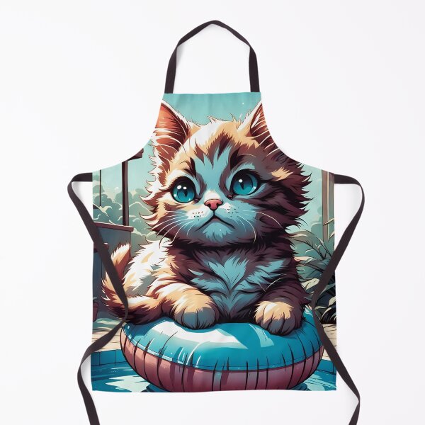 Item preview, Kitten Chill on Pool Float designed and sold by SeamCraft.