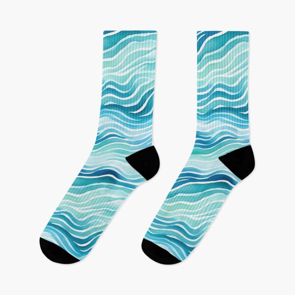 Item preview, Abstract Sea Waves Watercolor Pattern #1 designed and sold by NatureSight.