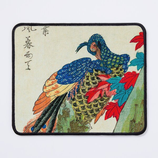 Item preview, Peacock perched on a Maple Tree (1833) - Utagawa Hiroshige designed and sold by SALON DES ARTS.