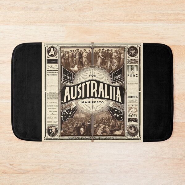 Item preview, "FOR AUSTRALIA MANIFESTO" OLD-SCHOOL DESIGN III designed and sold by Takin-Thepiss.