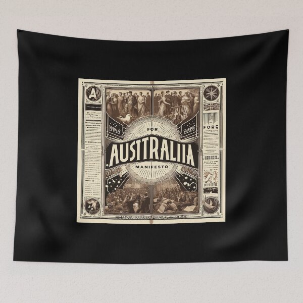 Item preview, "FOR AUSTRALIA MANIFESTO" OLD-SCHOOL DESIGN III designed and sold by Takin-Thepiss.