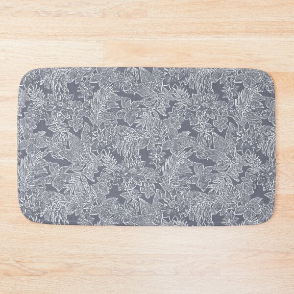 Item preview, Tropical gray print designed and sold by Alessandro Remo Mazzoni Remotextiles.