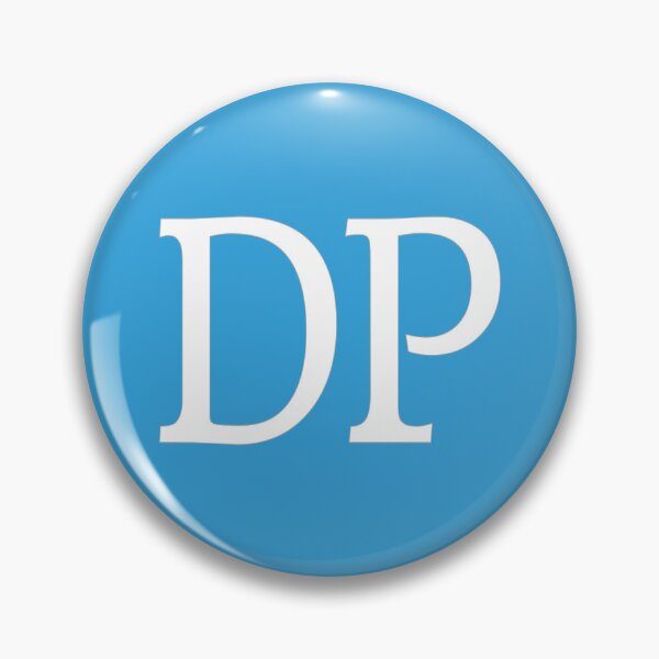 Item preview, DP Initials Monogram Elegant White Letters designed and sold by Jeallan Designs.