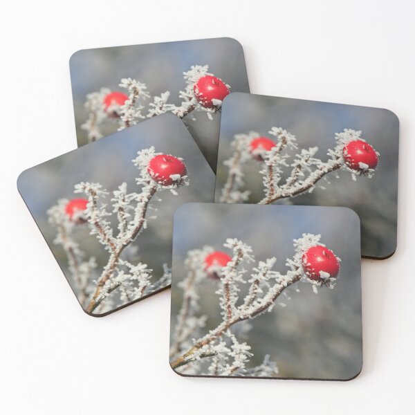 Item preview, Red berries in snow designed and sold by Calidris Fotografie Steffi & Ben Köppler.