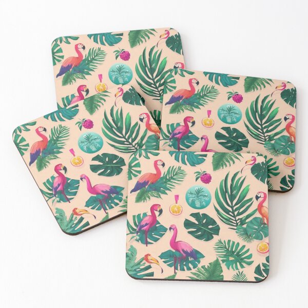 Item preview, "Island Breeze Bliss: Tropical Vibe Pattern Fabric" designed and sold by Poetic4Passion.