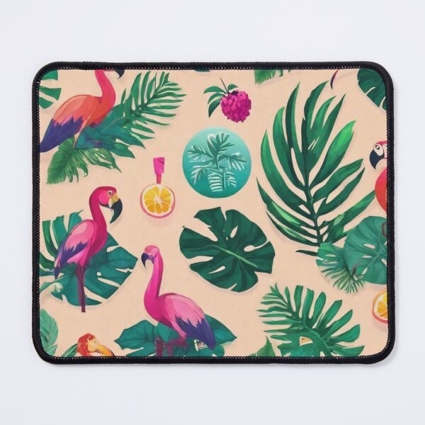 Item preview, "Island Breeze Bliss: Tropical Vibe Pattern Fabric" designed and sold by Poetic4Passion.