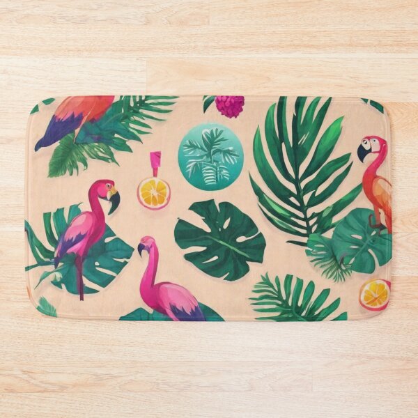 Item preview, "Island Breeze Bliss: Tropical Vibe Pattern Fabric" designed and sold by Poetic4Passion.