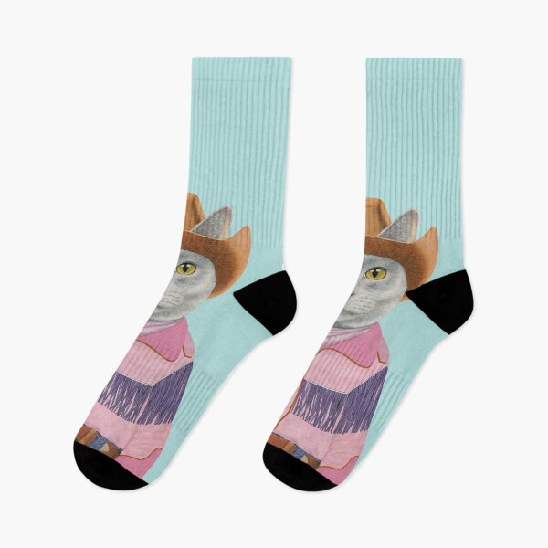 Item preview, Gray Cat Cowboy designed and sold by AnimalCrew.
