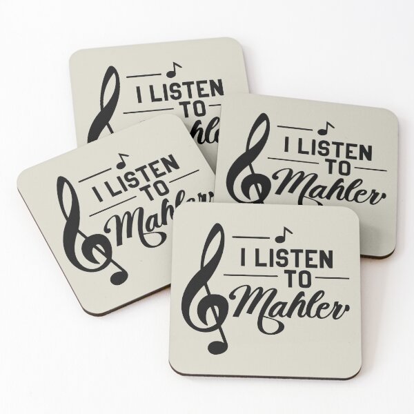 Item preview, Listening to the Notes of Mahler - in black designed and sold by EmeraldMusic.