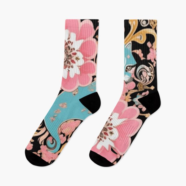 Artikelvorschau, Perserkatze mit Blumenmuster entworfen und verkauft von Roxburylane.