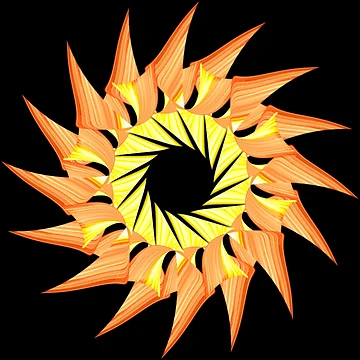Artwork thumbnail, Red sun by Meo Design