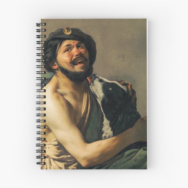 Item preview, Hendrick ter Brugghen Art: Laughing Bravo with Dog designed and sold by TheSoulOfArt.
