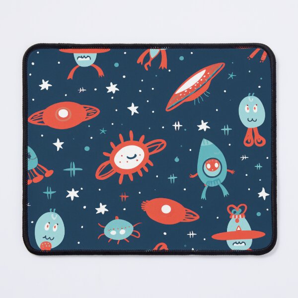 Item preview, Alien and space ships in a cosmic rendezvous designed and sold by StrawberryJolly.