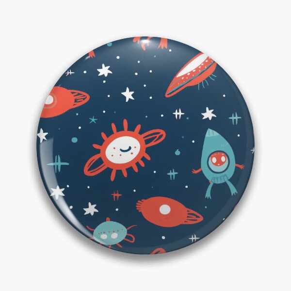 Item preview, Alien and space ships in a cosmic rendezvous designed and sold by StrawberryJolly.