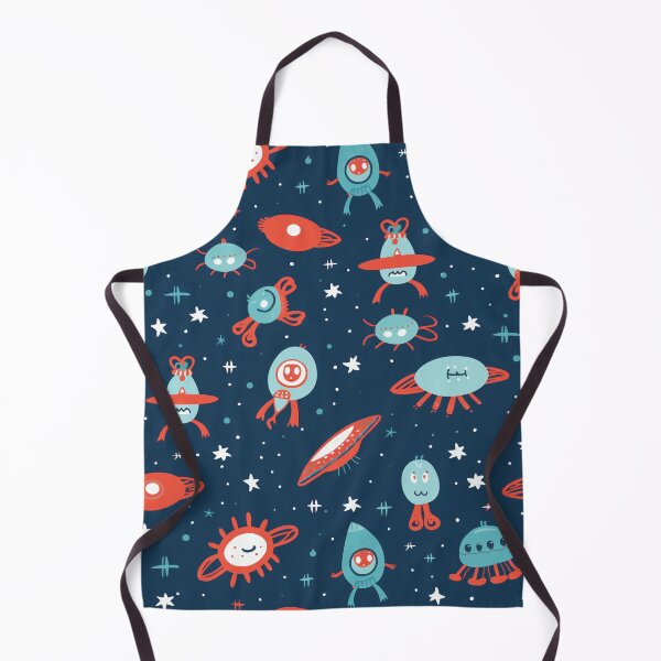 Item preview, Alien and space ships in a cosmic rendezvous designed and sold by StrawberryJolly.