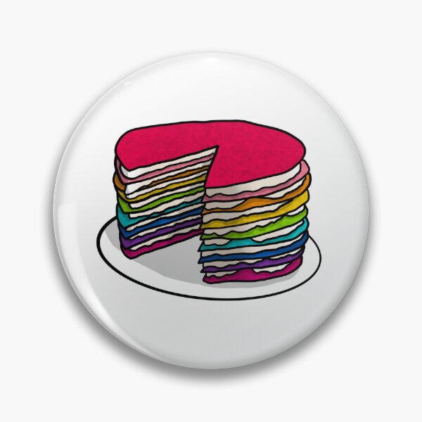 Item preview, Rainbow Crepe Cake designed and sold by honeybeepaper.
