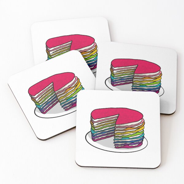 Item preview, Rainbow Crepe Cake designed and sold by honeybeepaper.