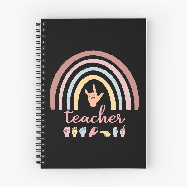 Item preview, ASL Teacher I - Boho Rainbow designed and sold by Lemon Pepper.