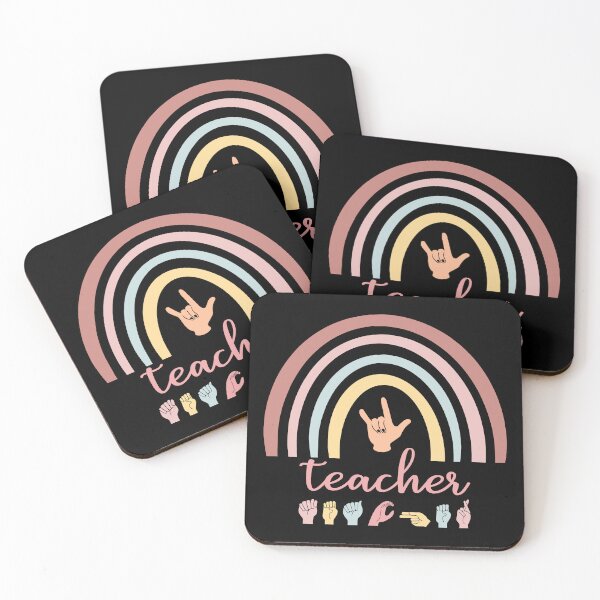 Item preview, ASL Teacher I - Boho Rainbow designed and sold by Lemon Pepper.