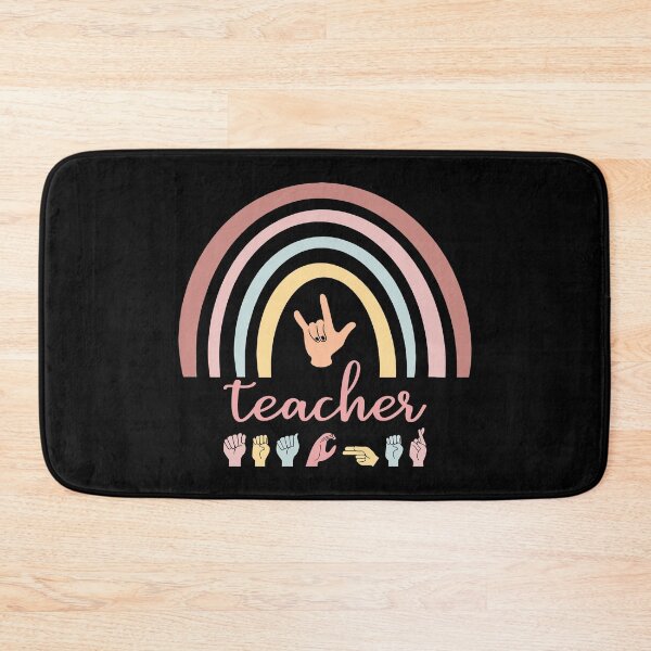 Item preview, ASL Teacher I - Boho Rainbow designed and sold by Lemon Pepper.